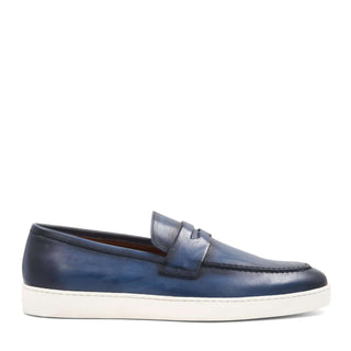 Bruno Magli Prato Calf-Skin Leather Horse-Bit Slip-On Penny Loafer (BM1003)-AmbrogioShoes