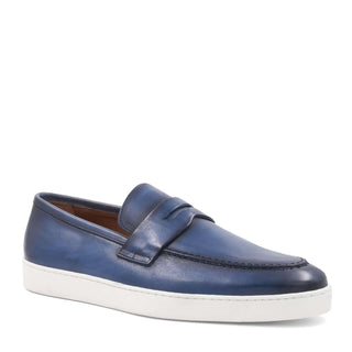 Bruno Magli Prato Calf-Skin Leather Horse-Bit Slip-On Penny Loafer (BM1003)-AmbrogioShoes