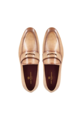 Bruno Magli Prato Calf-Skin Leather Horse-Bit Slip-On Penny Loafer (BM1003)-AmbrogioShoes