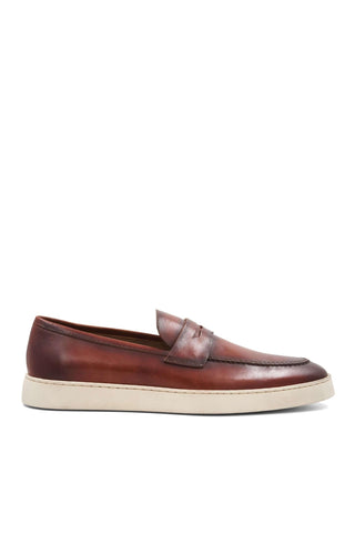 Bruno Magli Prato Calf-Skin Leather Horse-Bit Slip-On Penny Loafer (BM1003)-AmbrogioShoes