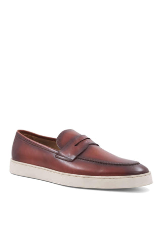 Bruno Magli Prato Calf-Skin Leather Horse-Bit Slip-On Penny Loafer (BM1003)-AmbrogioShoes