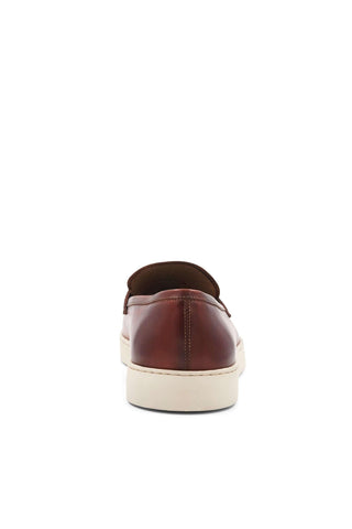 Bruno Magli Prato Leather Horse-Bit Slip-On Penny Loafer (BM1003)