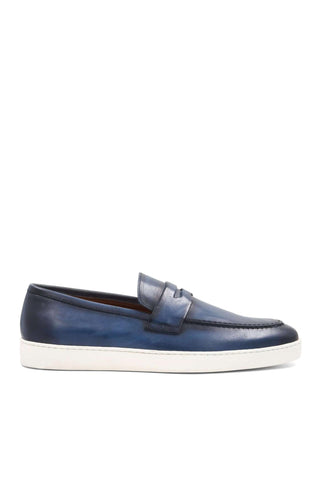 Bruno Magli Prato Leather Horse-Bit Slip-On Penny Loafer (BM1003)-Dellamoda