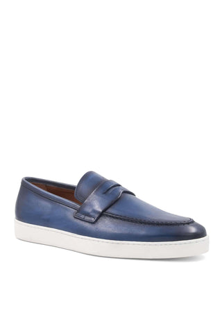 Bruno Magli Prato Leather Horse-Bit Slip-On Penny Loafer (BM1003)-Dellamoda