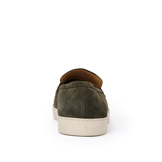 Bruno Magli Prato Men's Shoes Suede Leather Slip-On Penny Loafer (BM1003)