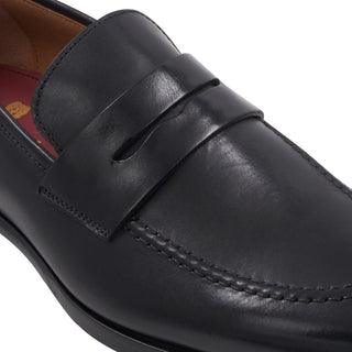 Bruno Magli Preston Men's Shoes Burnished Calf-Skin Leather Penny Loafer (BM1074)-AmbrogioShoes