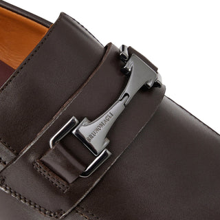 Bruno Magli Raging Calf-Skin Leather Horse-Bit Loafer (BM1024)-AmbrogioShoes