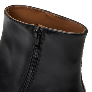 Bruno Magli Raging Men's Shoes Calf-Skin Leather Side Zip Boot (BM1075)-AmbrogioShoes