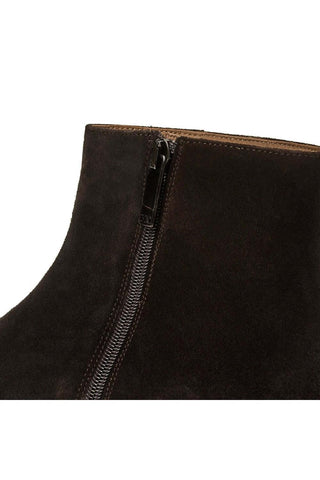 Bruno Magli Raging Suede Side Zip Boot-Dellamoda