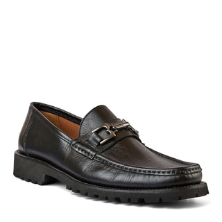 Bruno Magli Rocky Calf-Skin Leather Horse-Bit Loafers (BM1009)-AmbrogioShoes