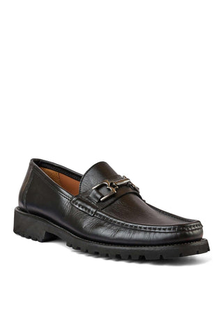 Bruno Magli Rocky Calf-Skin Leather Horse-Bit Loafers (BM1009)-AmbrogioShoes