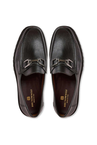 Bruno Magli Rocky Leather Horse-Bit Loafers (BM1009)-Dellamoda