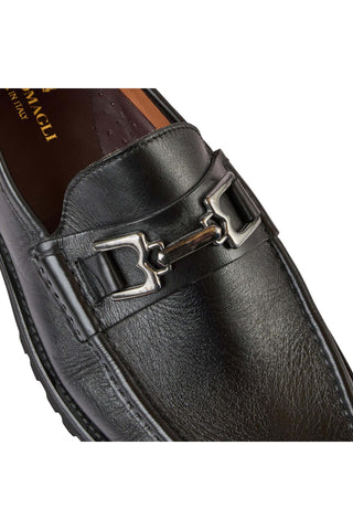 Bruno Magli Rocky Leather Horse-Bit Loafers (BM1009)-Dellamoda