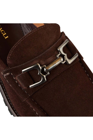 Bruno Magli Rocky Suede Horse-Bit Loafers (BM1008)-AmbrogioShoes
