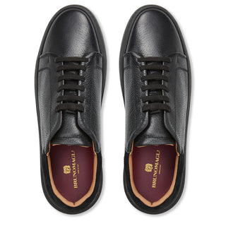 Bruno Magli Salvatore Men's Shoes Tumbled Leather Sneaker(BM1085)-AmbrogioShoes