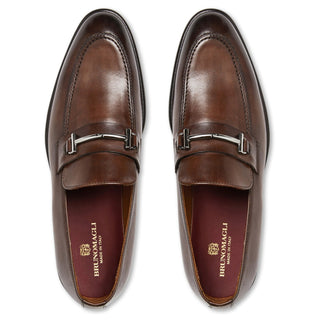 Bruno Magli Sante Calf-Skin Leather Horse-Bit Loafer (BM1015)-AmbrogioShoes