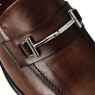 Bruno Magli Sante Calf-Skin Leather Horse-Bit Loafer (BM1015)-AmbrogioShoes