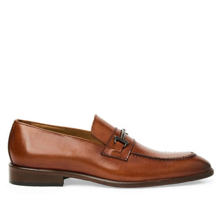 Bruno Magli Sante Calf-Skin Leather Horse-Bit Loafer (BM1015)-AmbrogioShoes