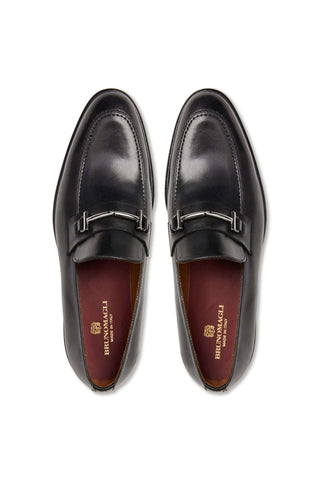 Bruno Magli Sante Calf-Skin Leather Horse-Bit Loafer (BM1015)-AmbrogioShoes
