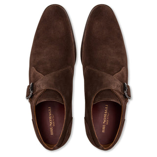 Bruno Magli Solero Men's Shoes Suede Leather Single Monk-Strap (BM1026)-AmbrogioShoes