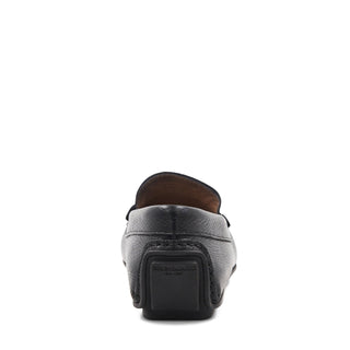 Bruno Magli Taranto Men's Shoes Tumbled Calf-Skin Leather Moccasin Penny Driver (BM1068)-AmbrogioShoes