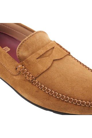 Bruno Magli Taranto Suede Moccasin Penny Driver-Dellamoda