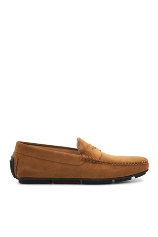 Bruno Magli Taranto Suede Moccasin Penny Driver-Dellamoda