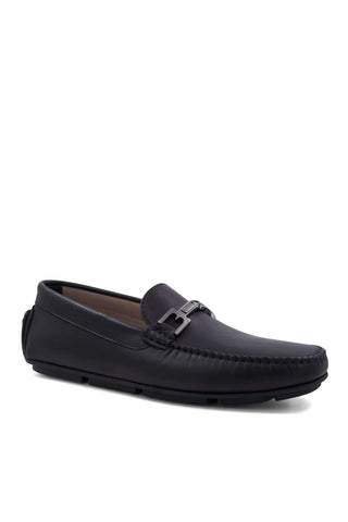 Bruno Magli Taso Leather Horse-Bit Moccasin Driver-Dellamoda