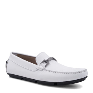 Bruno Magli Taso Men's Shoes Calf-Skin Leather Horse-Bit Moccasin Driver (BM1065)-AmbrogioShoes