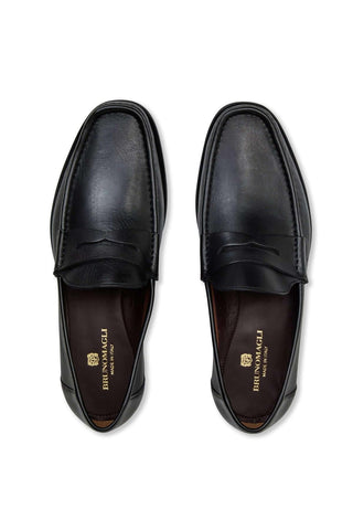 Bruno Magli Tonio Leather Penny Loafer-Dellamoda