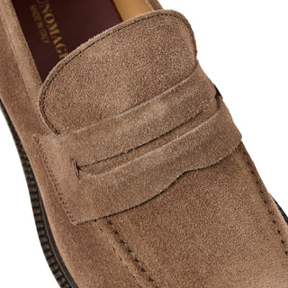 Bruno Magli Venezia Men's Shoes Suede Leather Slip-On Penny Loafer (BM1007)-AmbrogioShoes