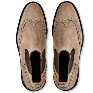 Bruno Magli Vespa Suede Slip-On Wing-Tip Chelsea Boot (BM1054)-AmbrogioShoes