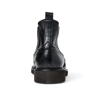 Bruno Magli Vespa Supple Calf-Skin Leather Slip-On Wing-Tip Chelsea Boot (BM1053)-AmbrogioShoes