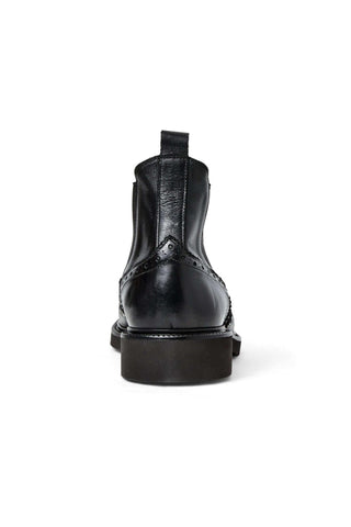 Bruno Magli Vespa Supple Calf-Skin Leather Slip-On Wing-Tip Chelsea Boot (BM1053)-AmbrogioShoes