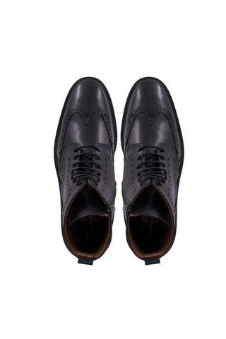 Bruno Magli Vincenzo Supple Calf-Skin Leather Wing-Tip Boot (BM1055)-AmbrogioShoes
