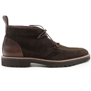 Zelli Italia Campo Men's Shoes Nicotine Goat-Skin Suede Chukka Boot (ZEL1072)