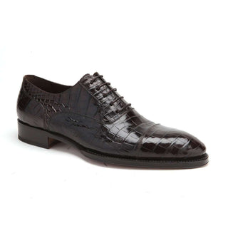 Caporicci 1102 Men's Shoes Exotic Alligator Cap-Toe Oxfords 1102 (CAP1012)-AmbrogioShoes