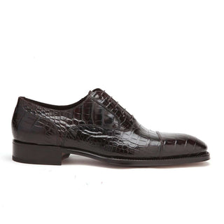 Caporicci 1102 Men's Shoes Exotic Alligator Cap-Toe Oxfords (CAP1012)-AmbrogioShoes
