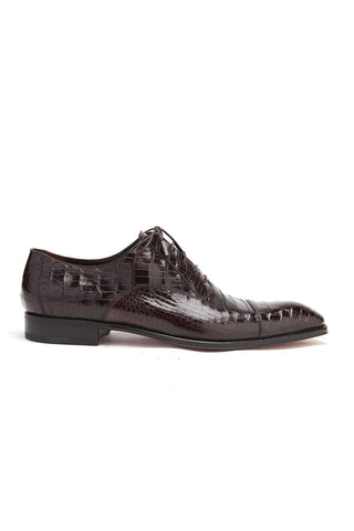 Caporicci 1114 Alligator Cap-Toe Oxford-Dellamoda