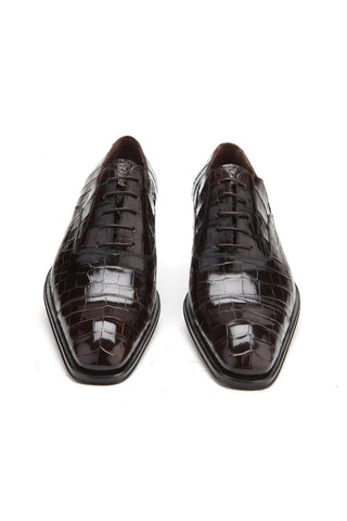 Caporicci 1114 Alligator Cap-Toe Oxford-Dellamoda