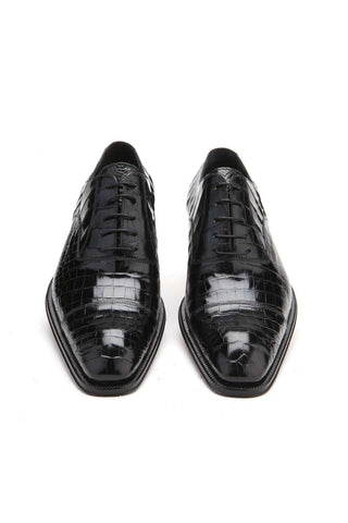 Caporicci 1114 Alligator Cap-Toe Oxford-Dellamoda