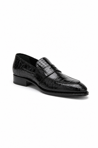 Caporicci 1208 Alligator Split-Toe Loafer