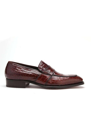 Caporicci 1208 Alligator Split-Toe Loafer