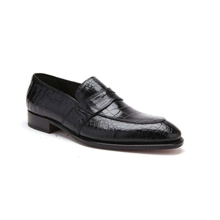 Caporicci 1208 Men's Shoes Exotic Alligator Skin Split-Toe Loafers (CAP1100)-AmbrogioShoes