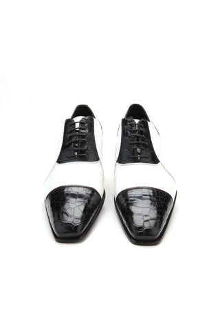Caporicci 201 Alligator Cap-Toe Oxford