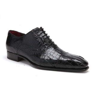 Caporicci 201 Men's Shoes Exotic Alligator Skin Cap-Toe Oxfords (CAP1026)-AmbrogioShoes