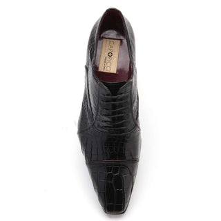 Caporicci 201 Men's Shoes Exotic Alligator Skin Cap-Toe Oxfords (CAP1026)-AmbrogioShoes