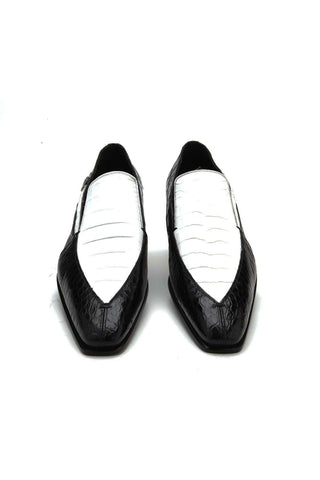 Caporicci 203 Alligator Split-Toe Loafer