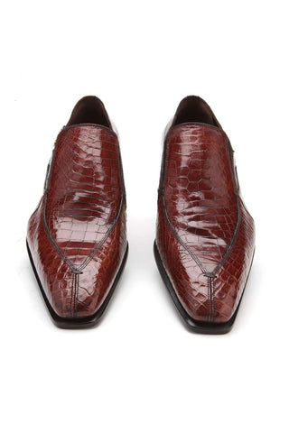 Caporicci 203 Alligator Split-Toe Loafer