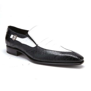 Caporicci 203 Men's Shoes Exotic Alligator Skin Slip-On Split-Toe Loafers (CAP1004)-AmbrogioShoes